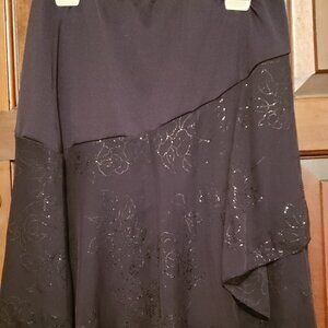 Ladies' Hotkiss Sz.M glitter skirt pre-owned; stretch waist; glitter panels